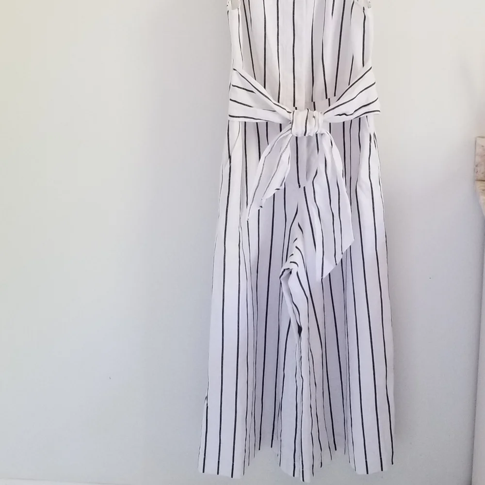 Banana Republic stripe jumpsuit